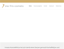 Tablet Screenshot of friis-cosmetix.de